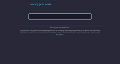 Desktop Screenshot of anonypost.com